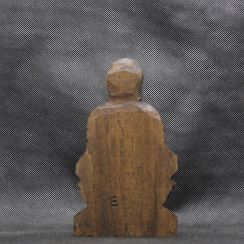仏像 円空仏 木彫 阿弥陀如来（15cm 着色 an3123） 雕刻 円空