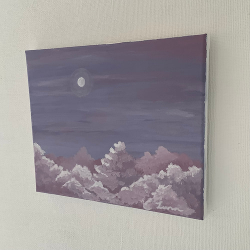 送料無料》夜明けの空の絵 【原画・アクリル画】 絵画 LUNA art