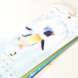 2023ペンギンカレンダー【壁掛け　縦長　封筒付き】 7枚目の画像
