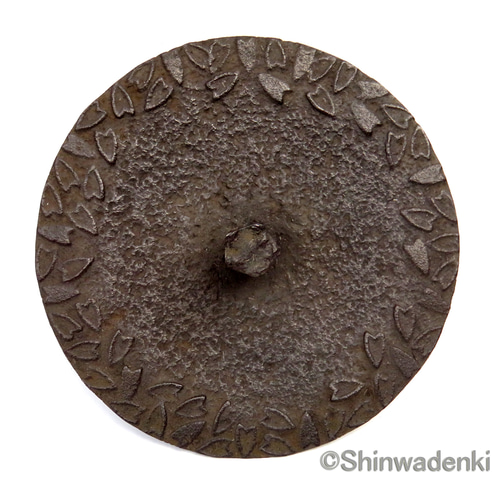 南部鉄器 鉄瓶 岩戸賢一郎作 平丸小桜1.2L 内面漆焼付・酸化被膜仕上