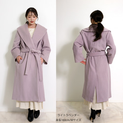 [特價] 100%羊毛大領大衣女裝 第4張的照片