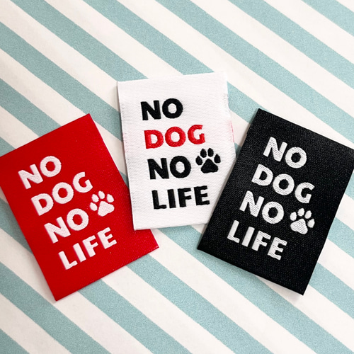 フレンチブルドッグタグ10枚セット 布タグ ワッペン・アップリケ