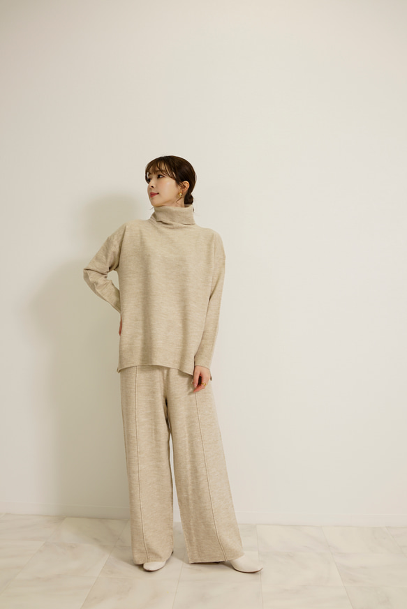 SALE】ウール混 ニット セットアップ パンツ ver. セットアップ SALE】ウール混 ニット セットアップ パンツ ver. セットアップ