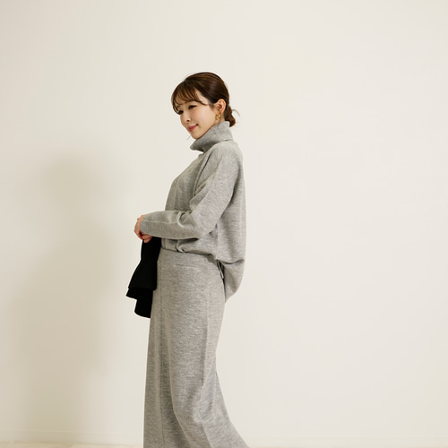 SALE】ウール混 ニットセットアップ スカートver. セットアップ