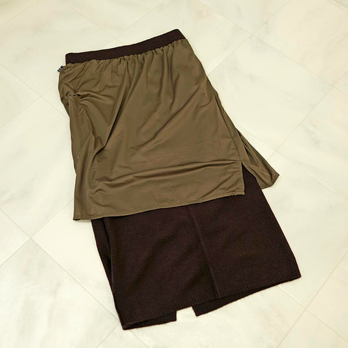 SALE】ウール混 ニットセットアップ スカートver. セットアップ