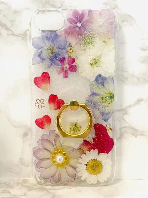 全機種対応､iPhoneケース､押し花ケース､押し花､スマホケース､押し  