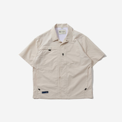 TMCAZ Open Collar Shirt[米白色] 山系城市輕機能風戶外多口袋輕速幹短袖襯衫 第18張的照片