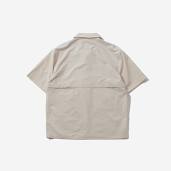 TMCAZ Open Collar Shirt[米白色] 山系城市輕機能風戶外多口袋輕速幹短袖襯衫 第19張的照片
