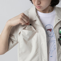 TMCAZ Open Collar Shirt[米白色] 山系城市輕機能風戶外多口袋輕速幹短袖襯衫 第8張的照片