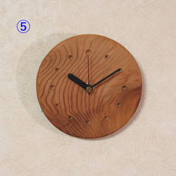 天然木【杉】木製時計（掛け時計） 6枚目の画像