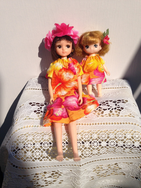 リカちゃん+ミキ・マキきせかえ服セット 〜ハワイアンムームー