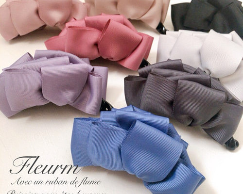 大人デザインバナナクリップ Tokisicribbon ヘアクリップ・バナナ