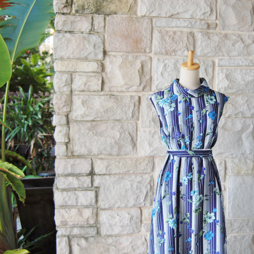 ◆マリハ 花柄ロングワンピース 綿100% ボタニカル 裏地 カジュアル 春夏 ◇マリハ 花柄ロングワンピース 綿100% ボタニカル 裏地