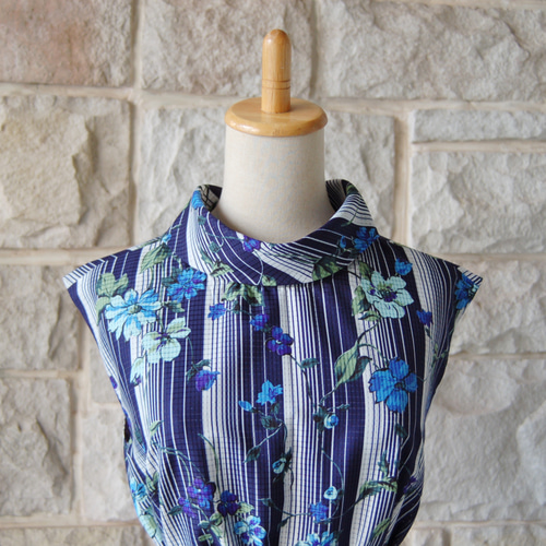 ◆マリハ 花柄ロングワンピース 綿100% ボタニカル 裏地 カジュアル 春夏 夏を感じる涼しげなボタニカル柄ロングワンピース レディース