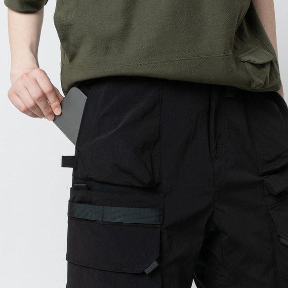 TMCAZ 3D Pocket Utility Shorts [ブラック] アウトドア 立体マルチポケット ショーツ マウンテン 7枚目の画像
