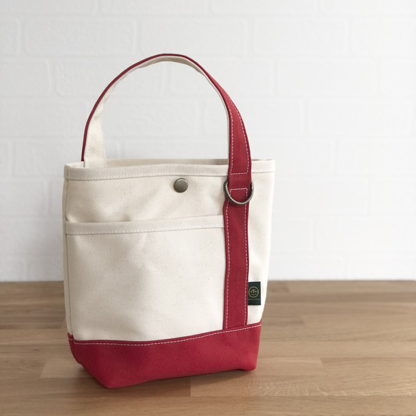 《受注製作》"osanpo bag" kinari × red 母の日プレゼントにおすすめ 6枚目の画像