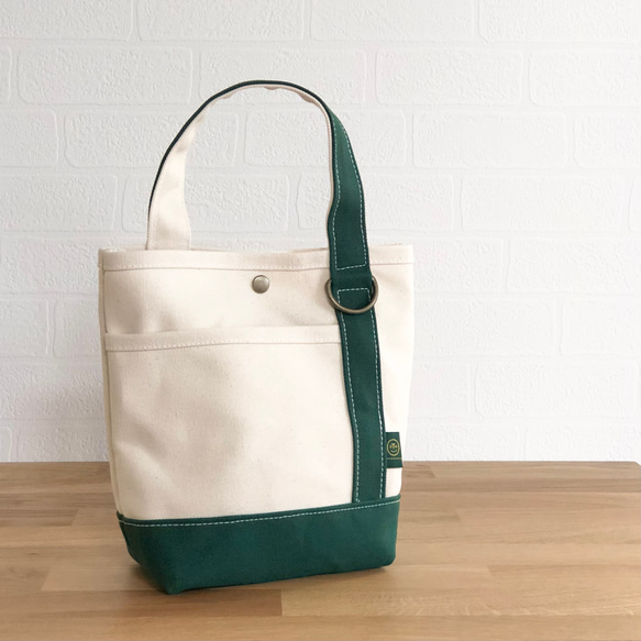 《受注製作》osanpo bag" kinari × green 母の日プレゼントにおすすめ 7枚目の画像