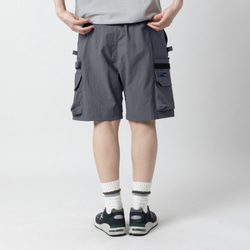 TMCAZ 3D Pocket Utility Shorts [グレー] アウトドア 立体マルチポケット ショーツ マウンテンス 4枚目の画像