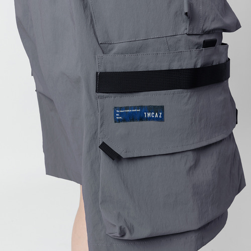 TMCAZ 3D Pocket Utility Shorts [グレー] アウトドア 立体マルチ