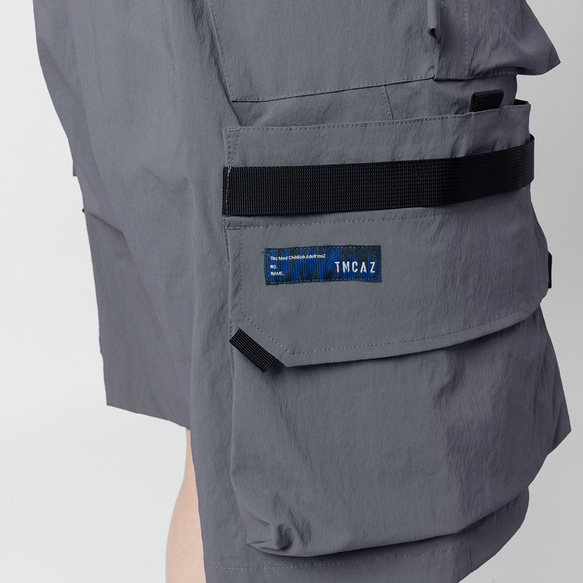 TMCAZ 3D Pocket Utility Shorts[灰色]戶外立體多口袋短褲 山系城市輕機能風 第7張的照片