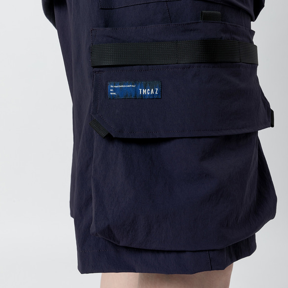 TMCAZ 3D Pocket Utility Shorts[深藍色]戶外立體多口袋短褲 山系城市輕機能風 第8張的照片