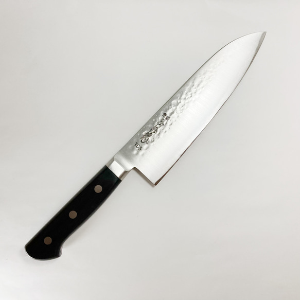 本家かね惣】三徳包丁 ステンレス鋼 VG5 6寸（180mm） 鎚目仕様