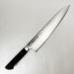本家かね惣】鰻裂き包丁 青鋼 霞 水牛柄 8寸（240mm） 包丁