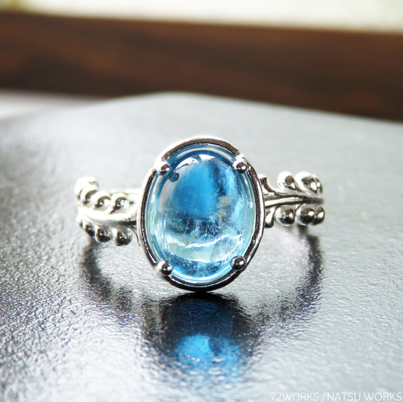 アクアマリンリング / Botanical Aquamarine Ring 1枚目の画像