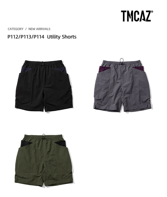 TMCAZ Utility Shorts[黑色]戶外双侧立体口袋短裤 山系城市輕機能風 第14張的照片