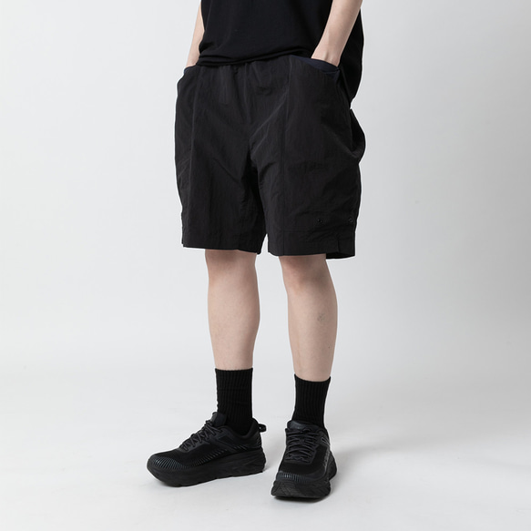 TMCAZ ユーティリティショーツ [ブラック] アウトドア 両面立体ポケット ショートパンツ マウンテンスタイル アーバンライ 2枚目の画像
