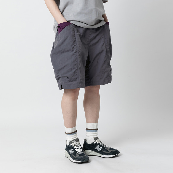 TMCAZ Utility Shorts[灰色]戶外双侧立体口袋短裤 山系城市輕機能風 第2張的照片