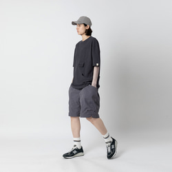 TMCAZ Utility Shorts[灰色]戶外双侧立体口袋短裤 山系城市輕機能風 第12張的照片