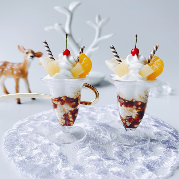 チョコバナナパフェのブックマーカー しおり フェイクスイーツ