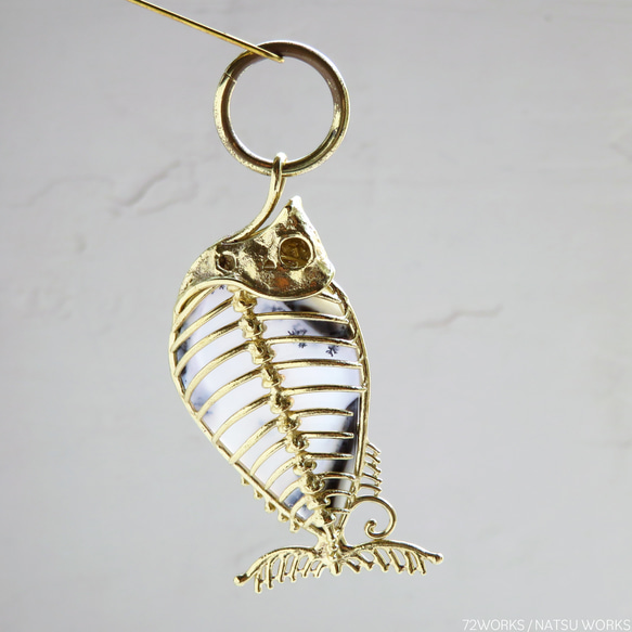 デンドリティックオパール フィッシュ チャーム / Dendritic Opal Fish charms 4枚目の画像