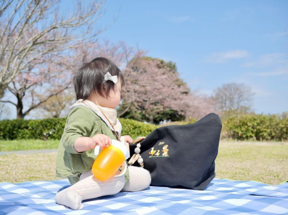 名入れ　出産祝い　トートバッグ　マザーズバッグ　保育園バッグ　オシャレ 2枚目の画像