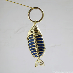 ラピスラズリ フィッシュ チャーム / Lapis Lazuli Fish charms 5枚目の画像