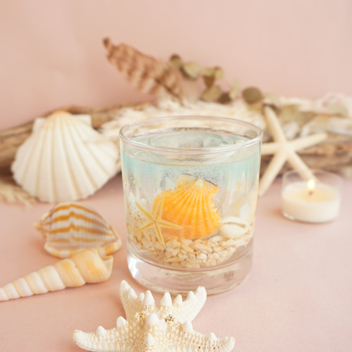 ハワイ精油 / 海のキャンドルホルダー / ～ lani kai ～ キャンドル