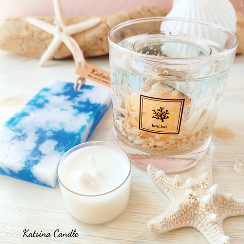 ハワイ精油 / 海のキャンドルホルダー / ～ lani kai ～ キャンドル