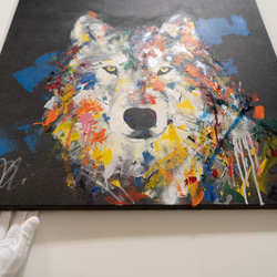 Wolf / オオカミのスプレーアート作品 2枚目の画像
