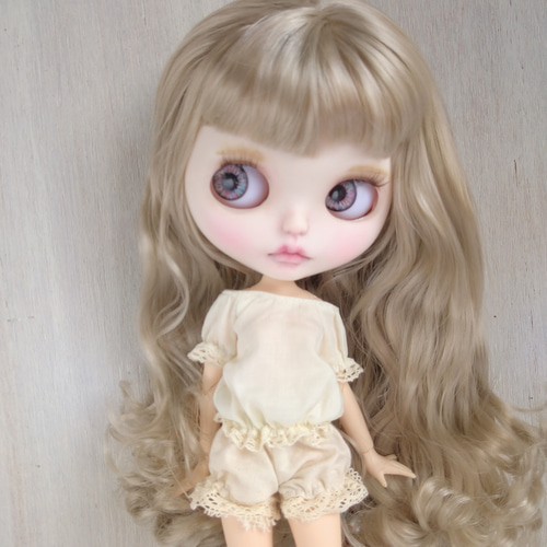 単品※白のふんわりかぼちゃパンツ※ブライスアウトフィット※1/6