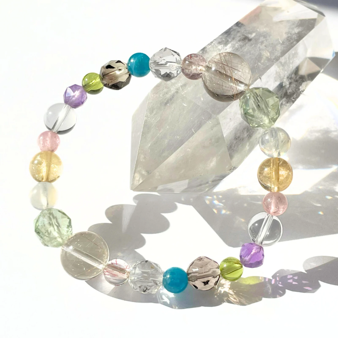 【一点物】わたしの宝石箱(たくさんのカラーストーン) | 天然石 高品質 ブレスレット