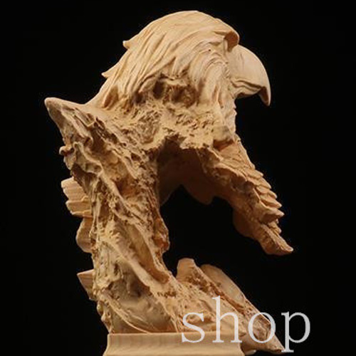 【美品】大型　鷹　鳶　木彫　彫刻　置物　インテリア　工芸品　美術品　A1117 美品】大型 鷹 鳶 木彫 彫刻 置物 インテリア 工芸品 美術品 A1117