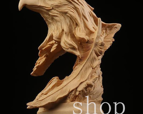 木製彫刻装飾品 長方形 茶色 f8d048d166a45d77d9868ef08d92a1