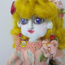 『小さな素敵なレディ』創作人形　オシャレ　プレゼント　アンティークドール風　 3枚目の画像