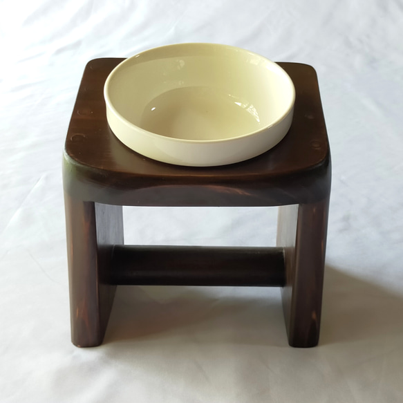 木製 ペットの食卓 (傾斜14度 地上高15cm シングル) ペットフード 8枚目の画像