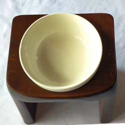 木製 ペットの食卓 (傾斜14度 地上高15cm シングル) ペットフード 6枚目の画像
