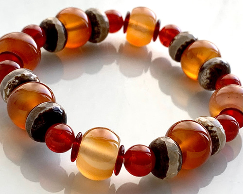 美品【瑪瑙/アゲート】バングル 青緑 アゲート ブレスレット ブルー 青