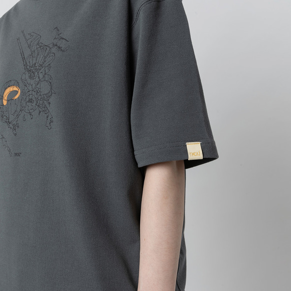 TMCAZ “Relax” Graphic Tee [炭灰色] 廓形印花圖案短袖T恤 100%棉 第3張的照片