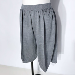 サマーニット✿メタリック グレー ハーフパンツ　369 METALLICK  HALF PT (gray) 2枚目の画像