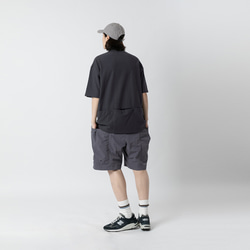 TMCAZ Smock Pocket Tee  [炭灰色] 不對稱設計登山服造型口袋短袖T恤 100%棉 第11張的照片